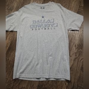 Dallas Cowboy gray Heather team shirt blue & White graphic with silver m…